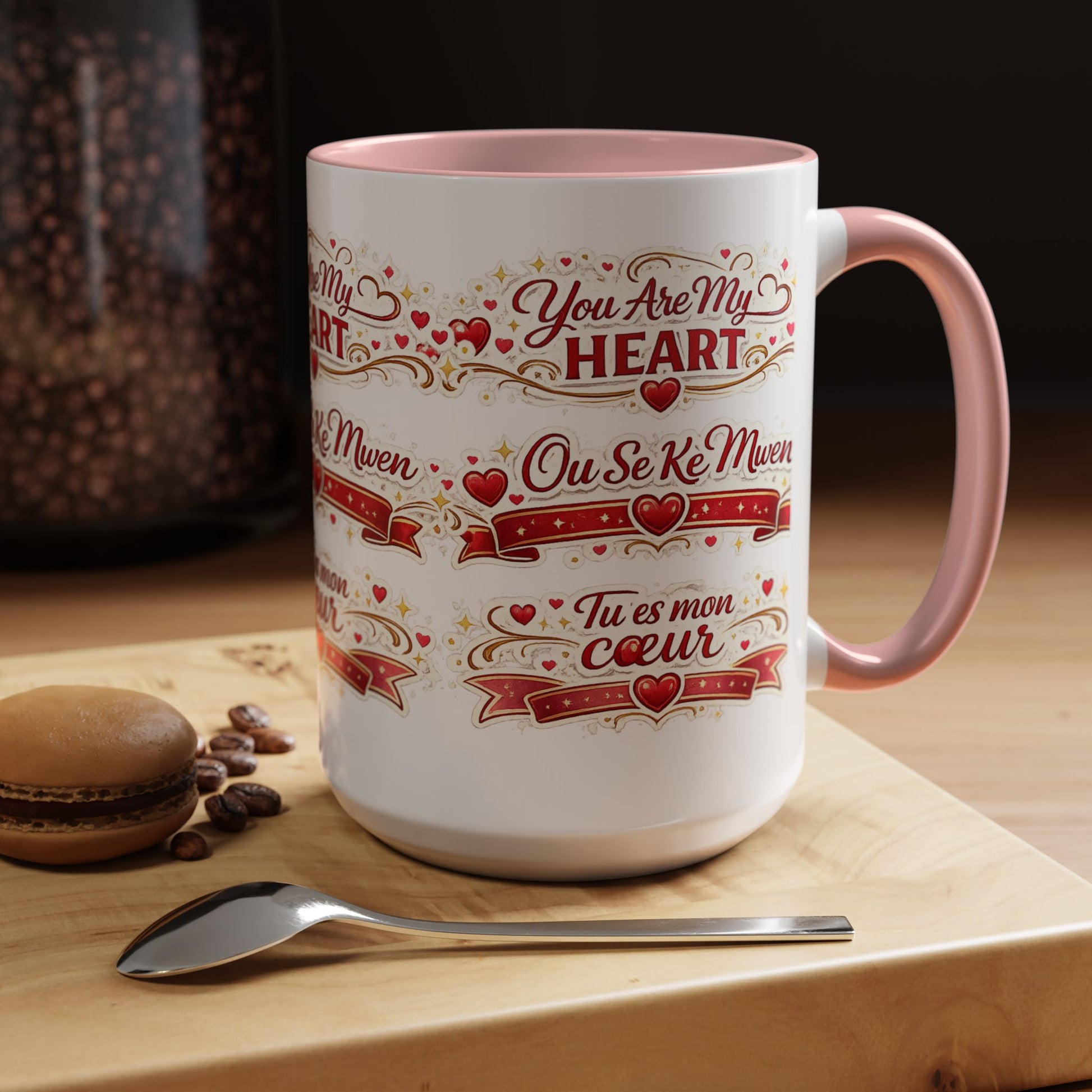 You Are My Heart Accent Coffee Mug – Multilingual Love Gift (11/15oz) - Wayal Store