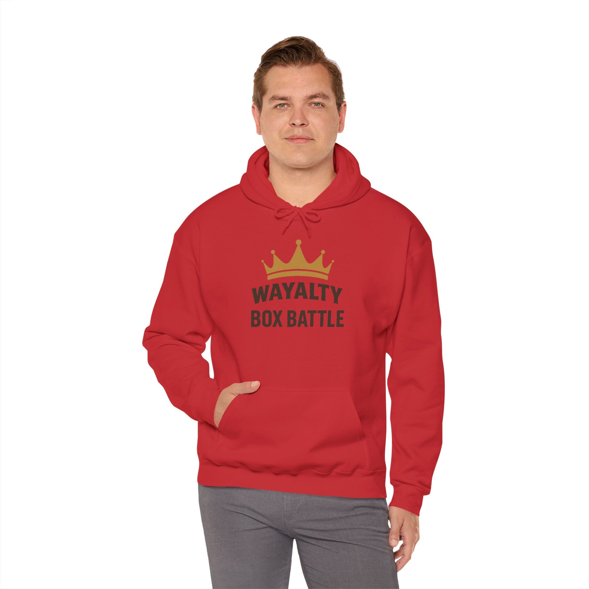 Wayalty Box Battle Hoodie — Crown Logo Pullover for Gaming Fans
