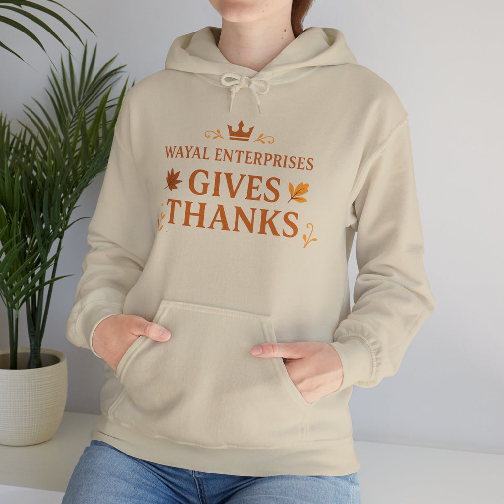 Thanksgiving Hoodie - Unisex Heavy Blend™ Sweatshirt with 'Gives Thanks' Design - Wayal Store