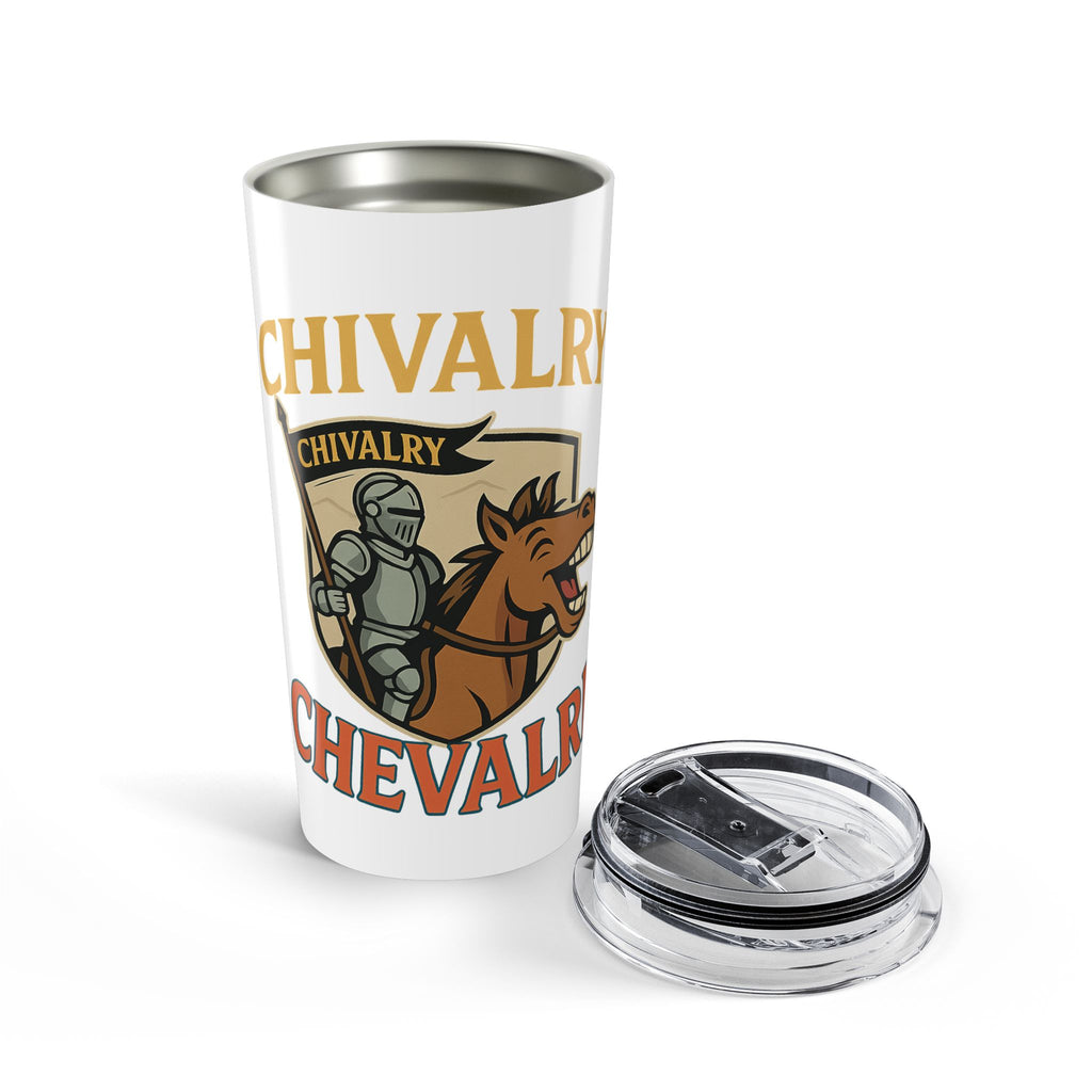 Chivalry Tumbler 20oz - Knight-Themed Travel Mug, Perfect for Gifts, Office Use, and Special Occasions - Wayal Store