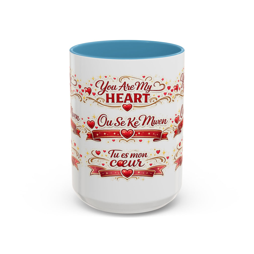 You Are My Heart Accent Coffee Mug – Multilingual Love Gift (11/15oz) - Wayal Store