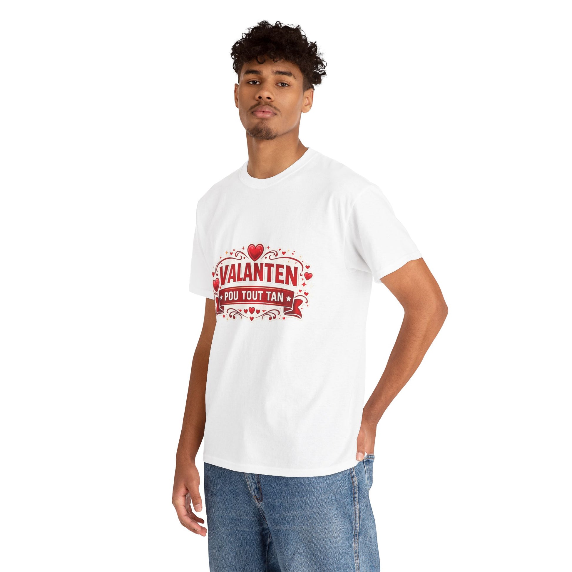 Valanten Pou Tout Tan Tee — Haitian Creole Valentine T-Shirt - Wayal Store