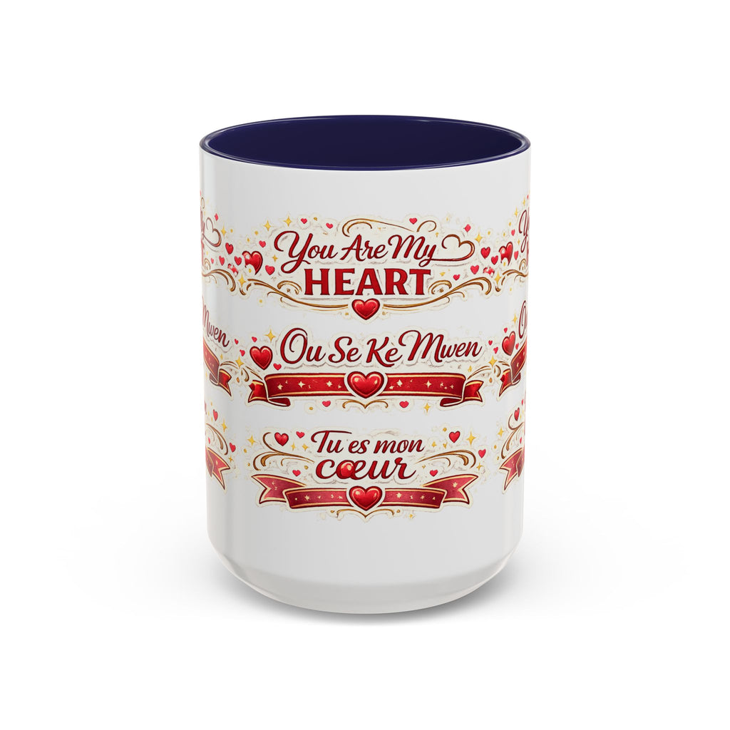 You Are My Heart Accent Coffee Mug – Multilingual Love Gift (11/15oz) - Wayal Store