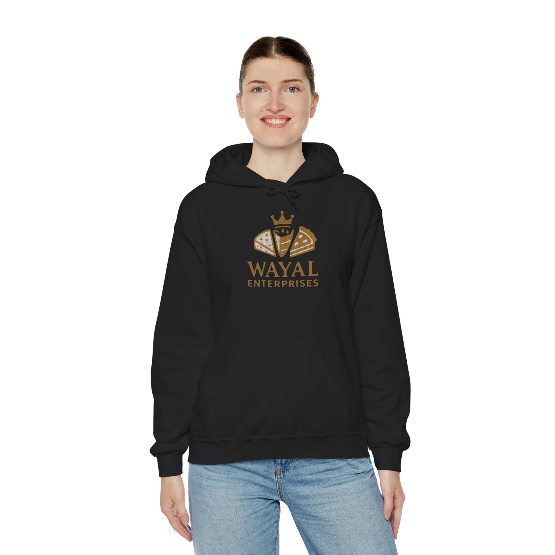 Crown Logo Unisex Hoodie, Cozy Streetwear, Gift for Him/Her, Casual Outfit, Comfortable Layering - Wayal Store