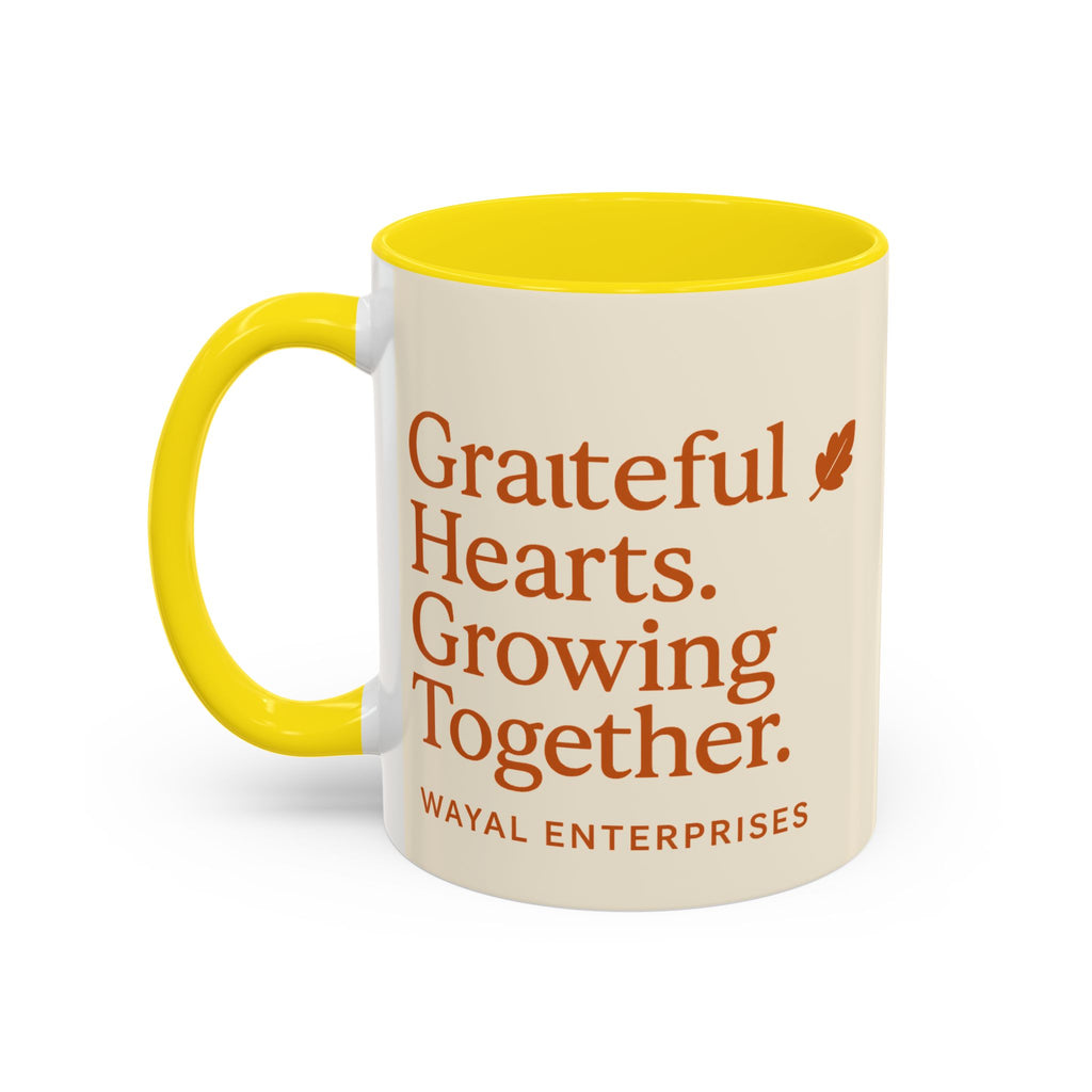 Grateful Hearts Coffee Mug - 11oz & 15oz - Perfect for Cozy Moments