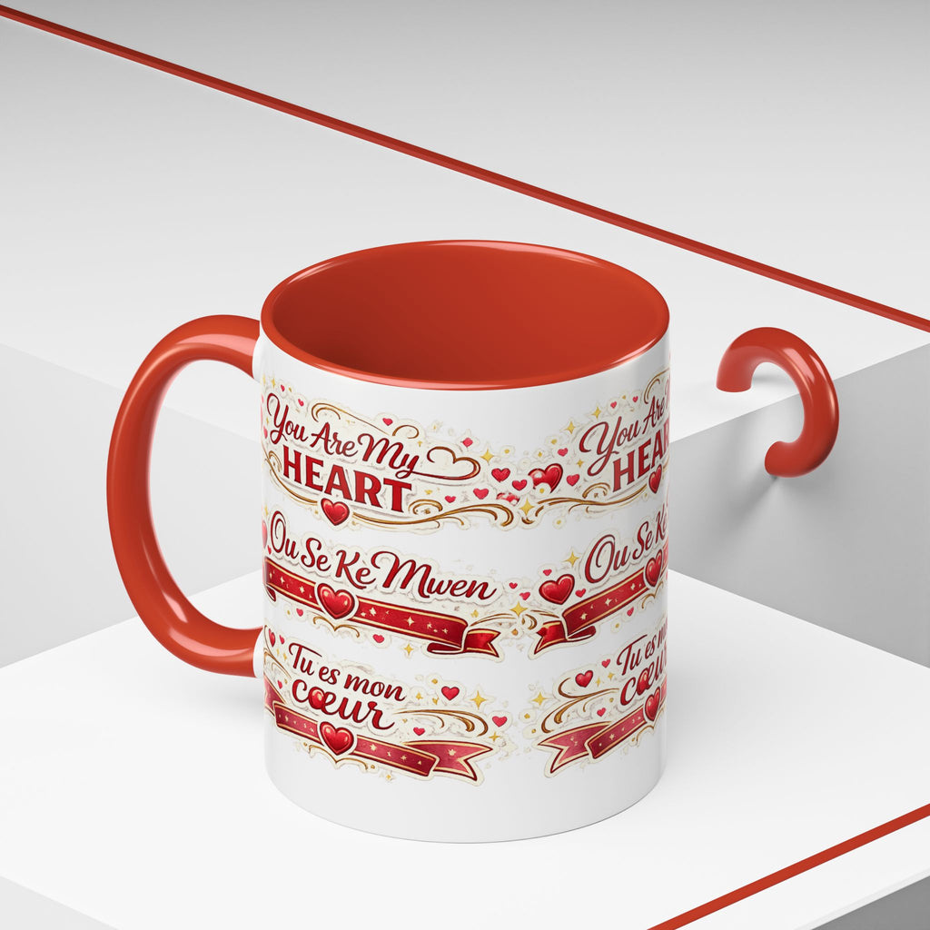 You Are My Heart Accent Coffee Mug – Multilingual Love Gift (11/15oz) - Wayal Store