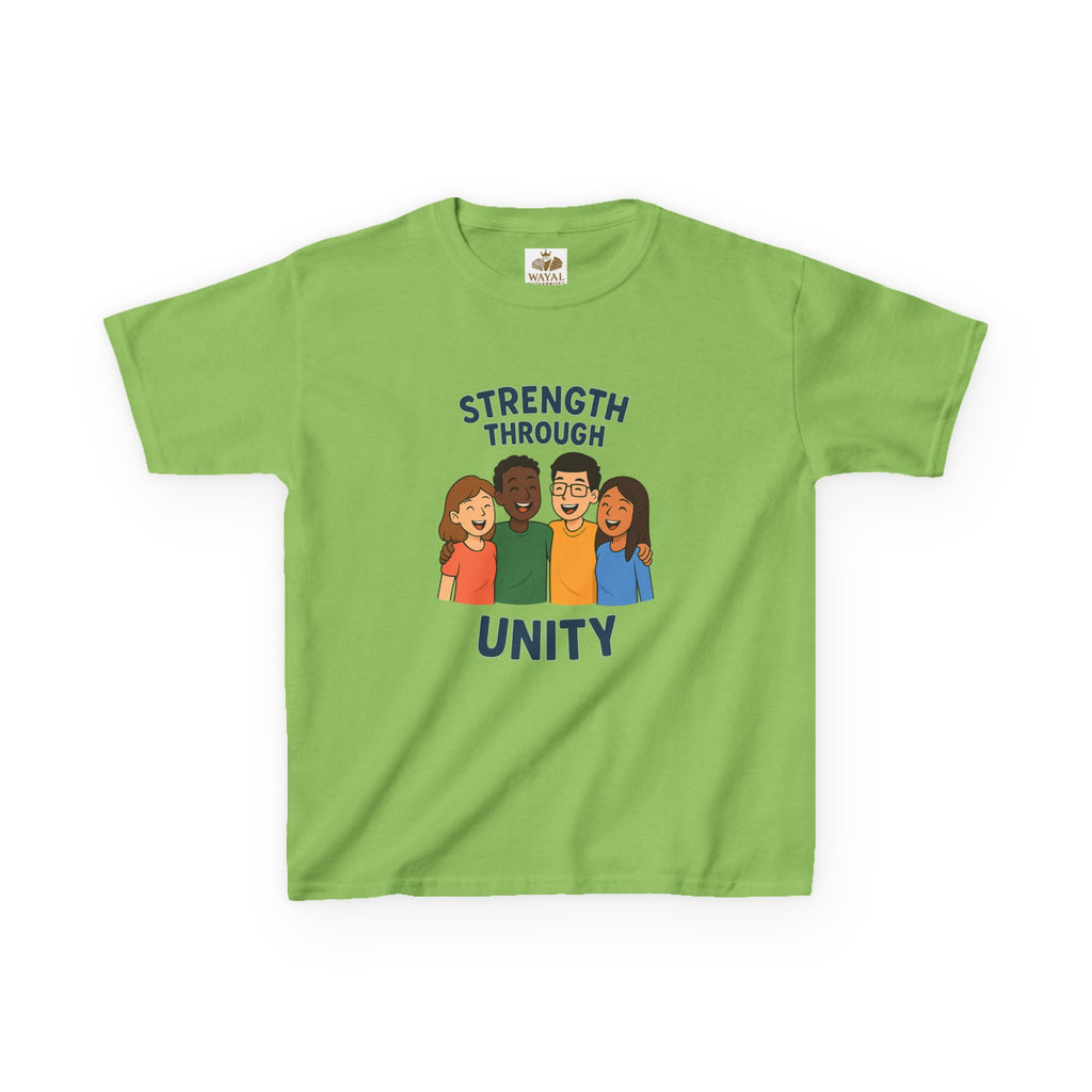 Unity & Strength Kids Tee, Inspirational Kids Shirt, Diversity Apparel, Friendship Gift, Team Spirit T-Shirt - Wayal Store