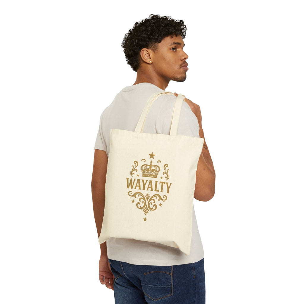 Wayalty Inspired Cotton Canvas Tote Bag | Elegant Eco-Friendly Shopper | Perfect for Gifts, Events, and Everyday Use - Wayal Store