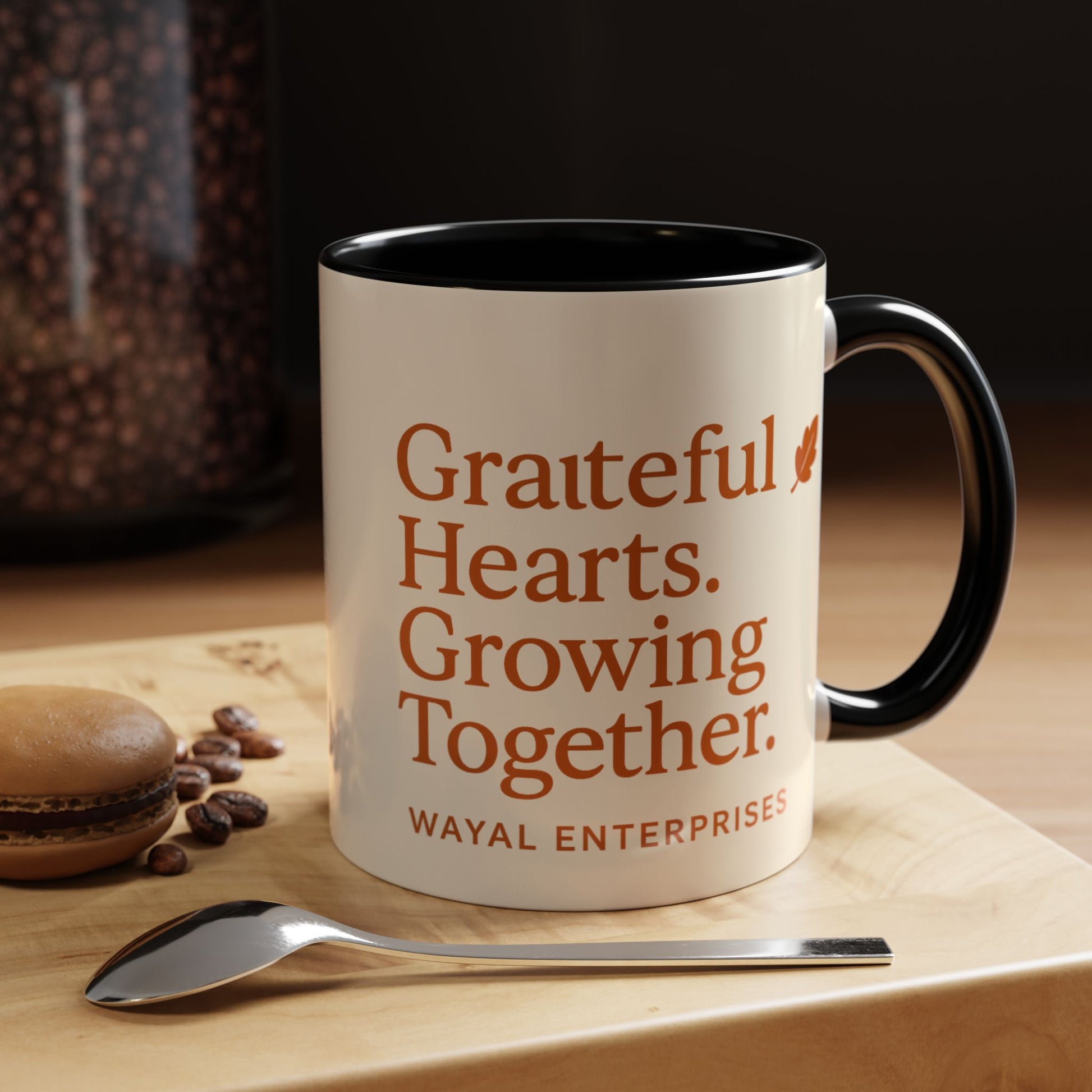 Grateful Hearts Coffee Mug - 11oz & 15oz - Perfect for Cozy Moments
