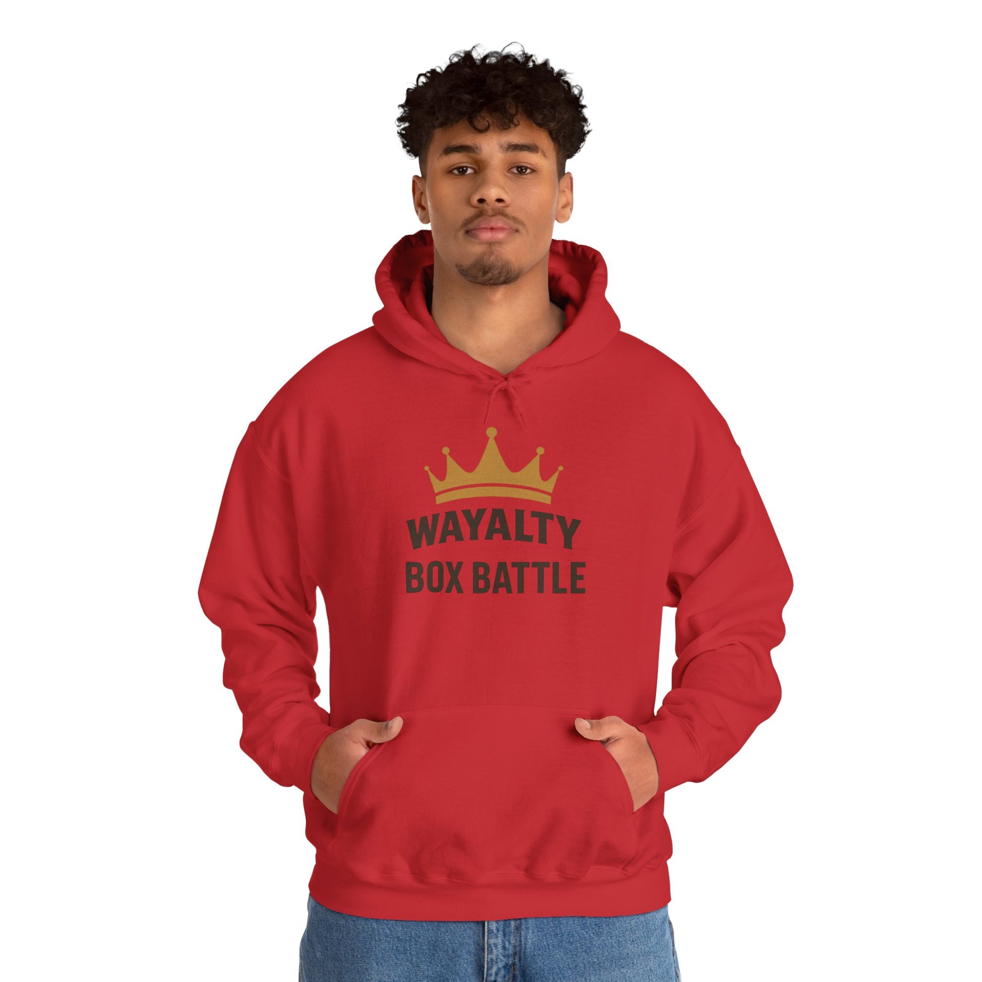 Wayalty Box Battle Hoodie — Crown Logo Pullover for Gaming Fans