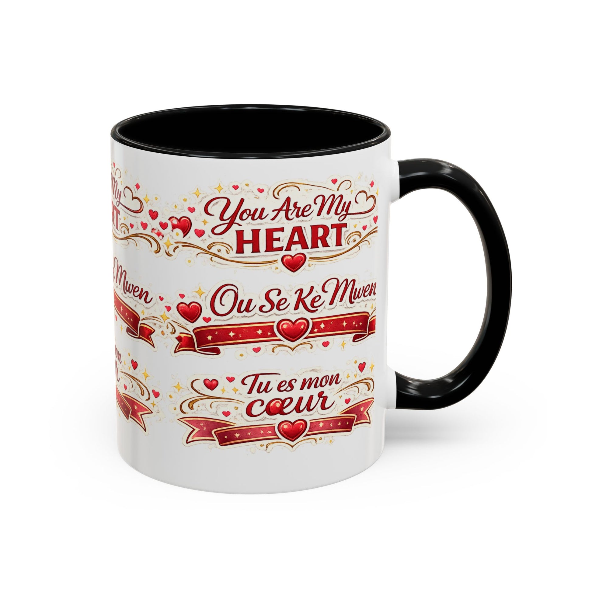 You Are My Heart Accent Coffee Mug – Multilingual Love Gift (11/15oz) - Wayal Store