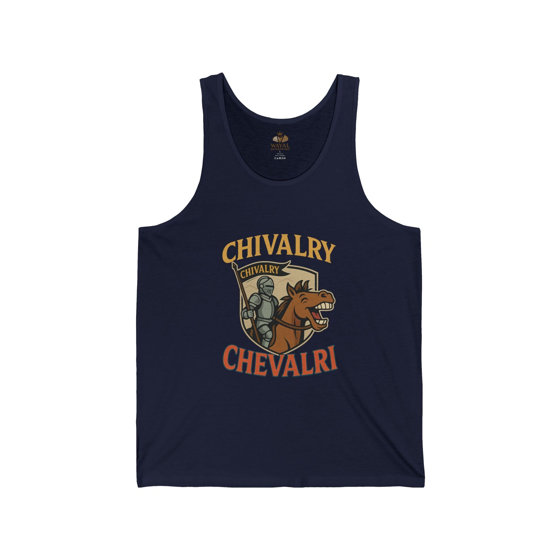 Chivalry Tank Top - Unisex Jersey Tank, Cool Summer Apparel, Gift for Knights, Renaissance Fair Outfit, Casual Wear, Statement Piece - Wayal Store