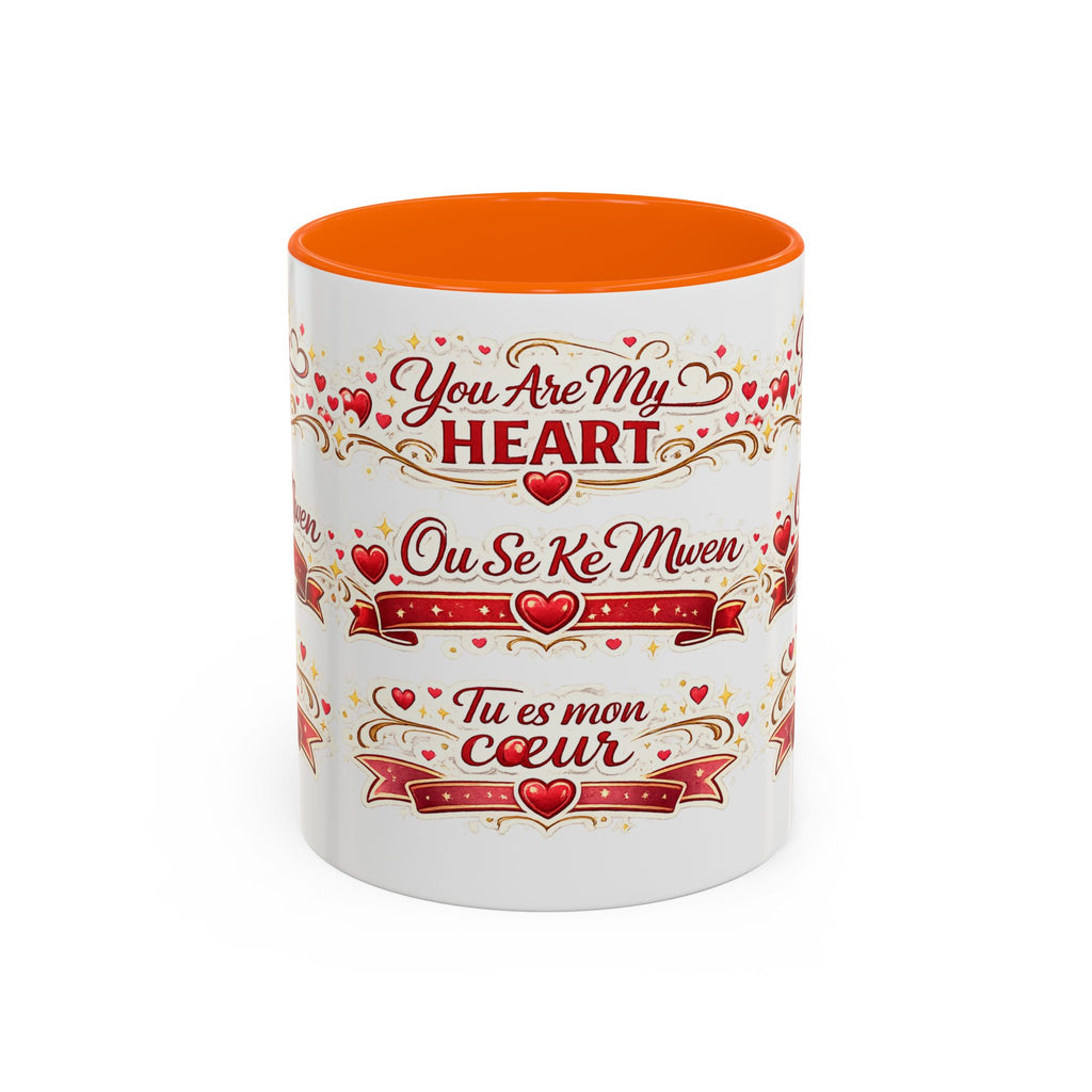 You Are My Heart Accent Coffee Mug – Multilingual Love Gift (11/15oz) - Wayal Store