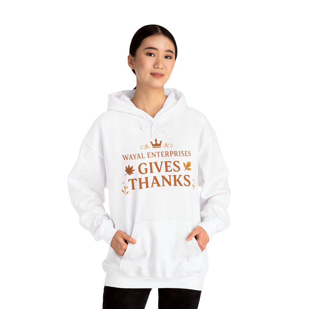 Thanksgiving Hoodie - Unisex Heavy Blend™ Sweatshirt with 'Gives Thanks' Design - Wayal Store