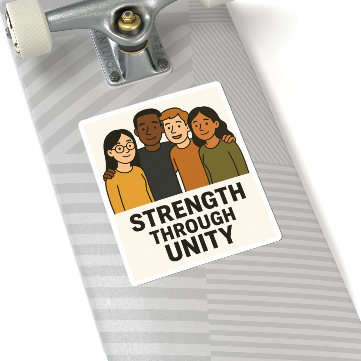 Unity Strength Kiss-Cut Stickers, Positive Affirmation, Inspirational Décor, Friendship Gifts, Diversity Sticker - Wayal Store