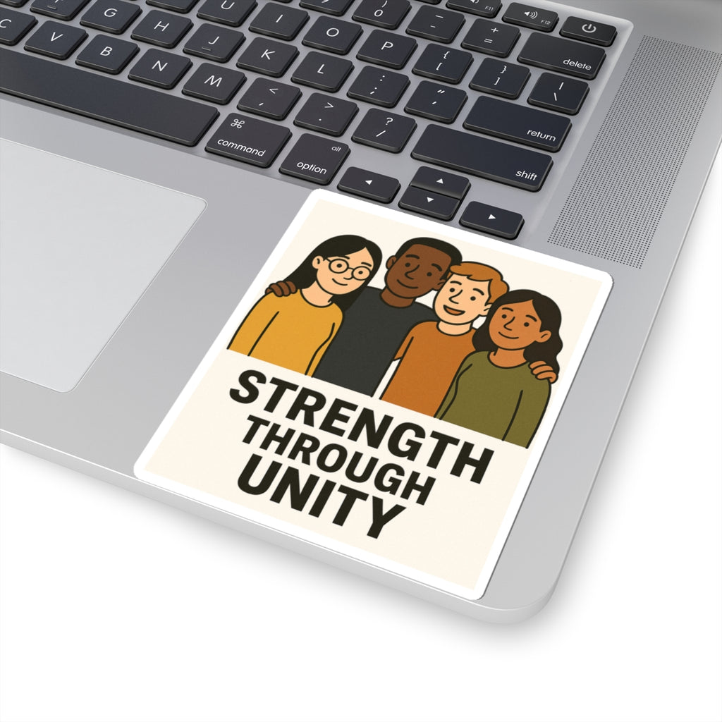 Unity Strength Kiss-Cut Stickers, Positive Affirmation, Inspirational Décor, Friendship Gifts, Diversity Sticker - Wayal Store