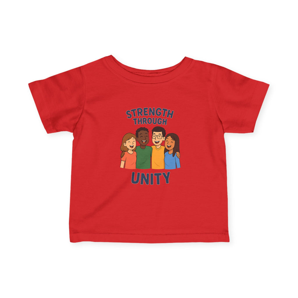 Unity Message Infant Tee - Strength Through Unity, Baby Shirt, Toddler Tee, Kids Apparel, Family Reunion Outfit - Wayal Store
