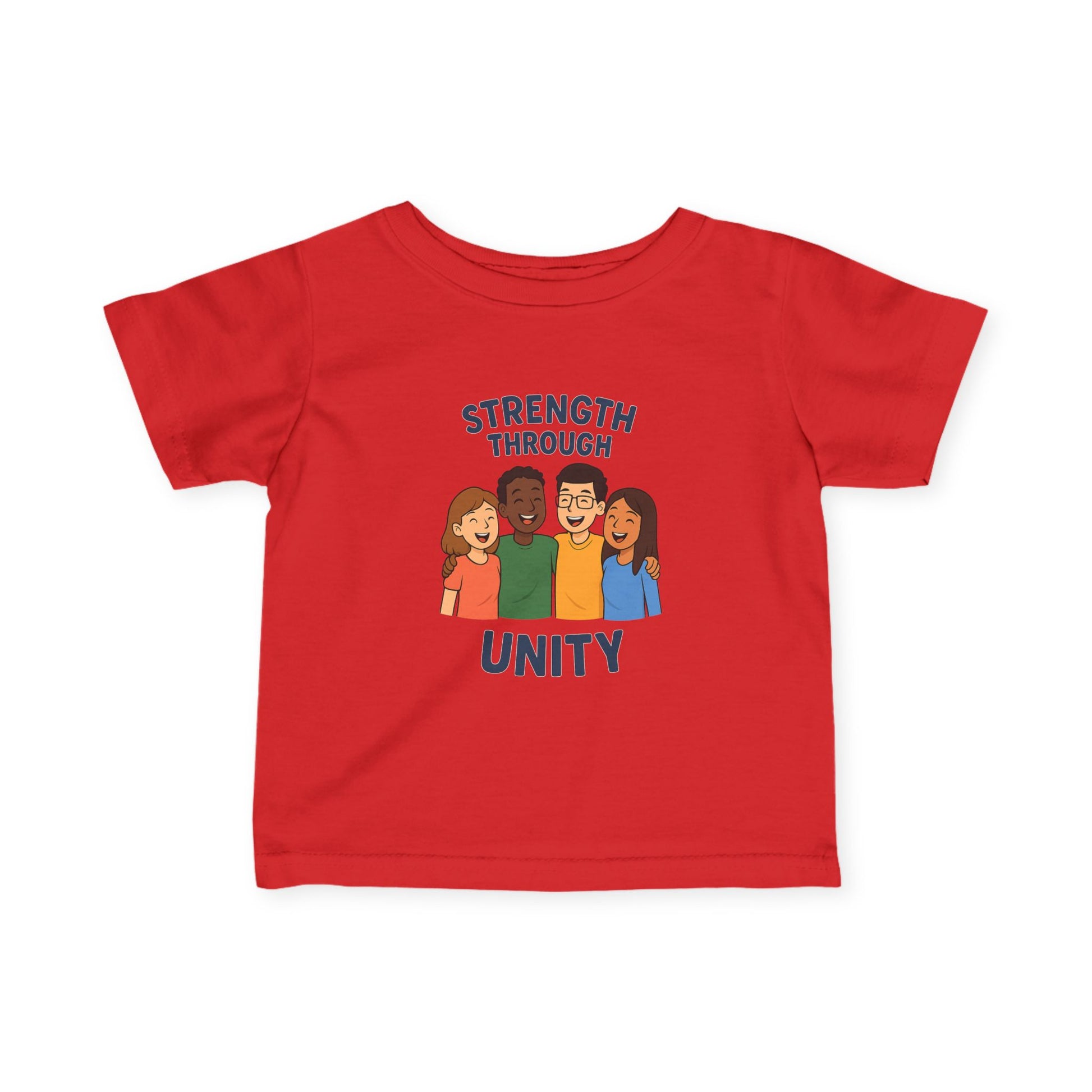 Unity Message Infant Tee - Strength Through Unity, Baby Shirt, Toddler Tee, Kids Apparel, Family Reunion Outfit - Wayal Store