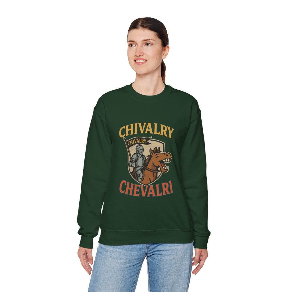 Chivalry Crewneck Sweatshirt, Unisex Heavy Blend, Cozy Casual Wear, Gift for Gamers, Renaissance Fair Apparel, Everyday Comfort - Wayal Store