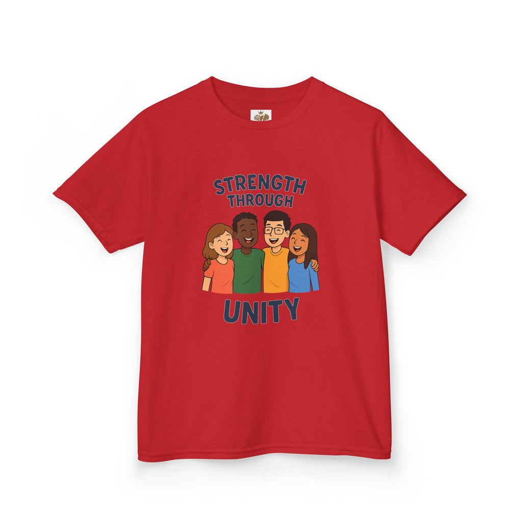 Unity & Strength Kids Tee, Inspirational Kids Shirt, Diversity Apparel, Friendship Gift, Team Spirit T-Shirt - Wayal Store