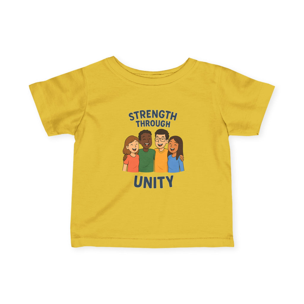 Unity Message Infant Tee - Strength Through Unity, Baby Shirt, Toddler Tee, Kids Apparel, Family Reunion Outfit - Wayal Store
