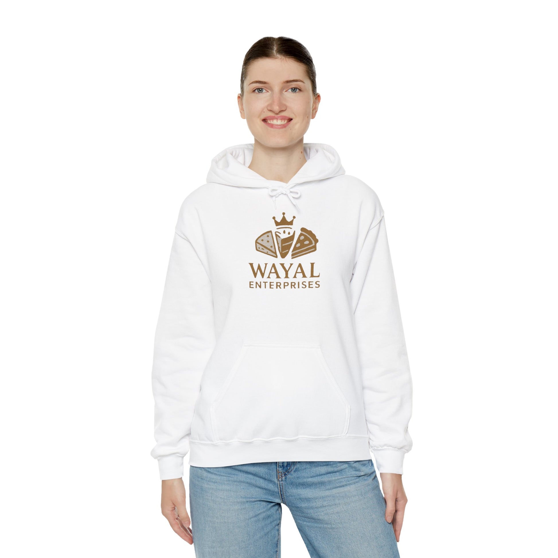 Crown Logo Unisex Hoodie, Cozy Streetwear, Gift for Him/Her, Casual Outfit, Comfortable Layering - Wayal Store