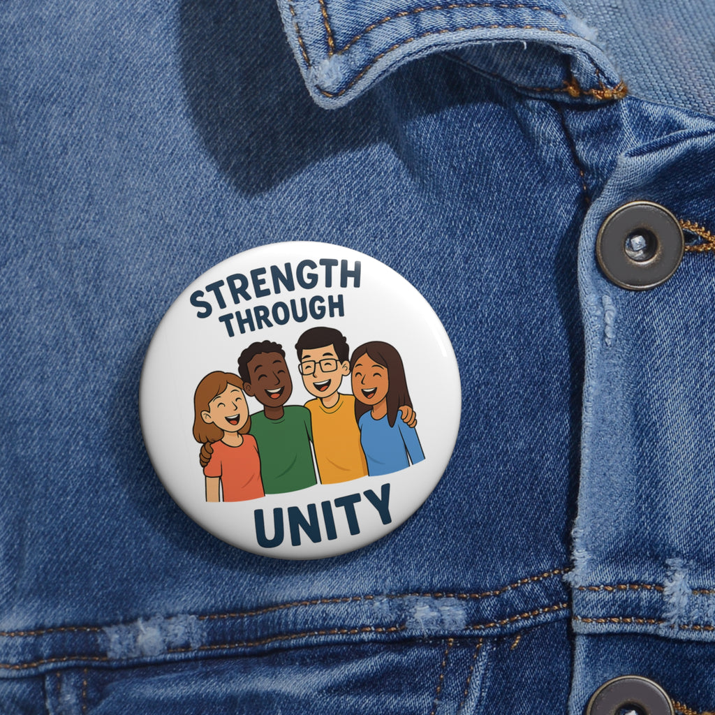 Custom| Strength Through Unity |Pin Buttons - Wayal Store