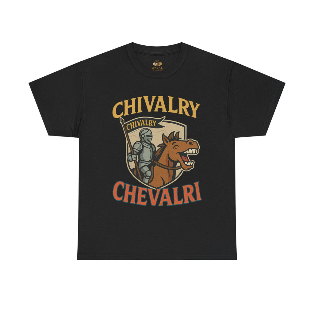 Chivalry-Themed Unisex Heavy Cotton Tee, Knight Shirt, Medieval Fan Apparel, Funny Gift, Renaissance Festival Clothing - Wayal Store