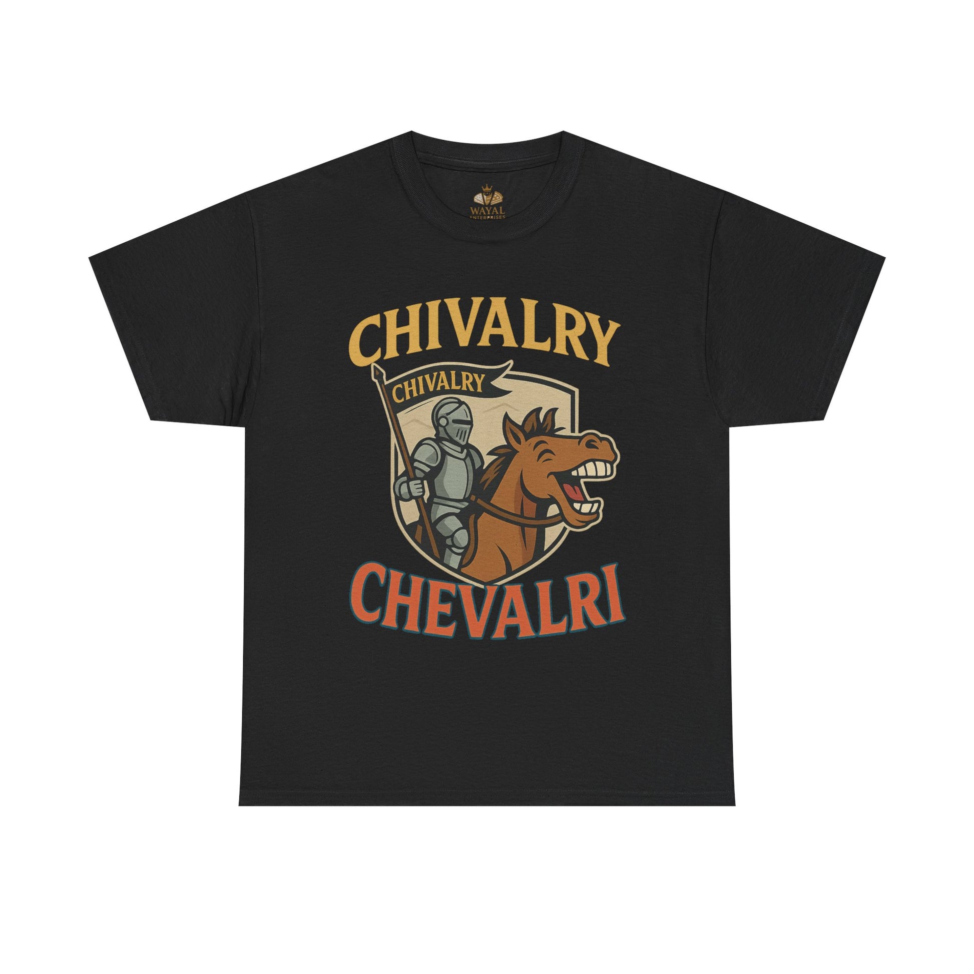 Chivalry-Themed Unisex Heavy Cotton Tee, Knight Shirt, Medieval Fan Apparel, Funny Gift, Renaissance Festival Clothing - Wayal Store
