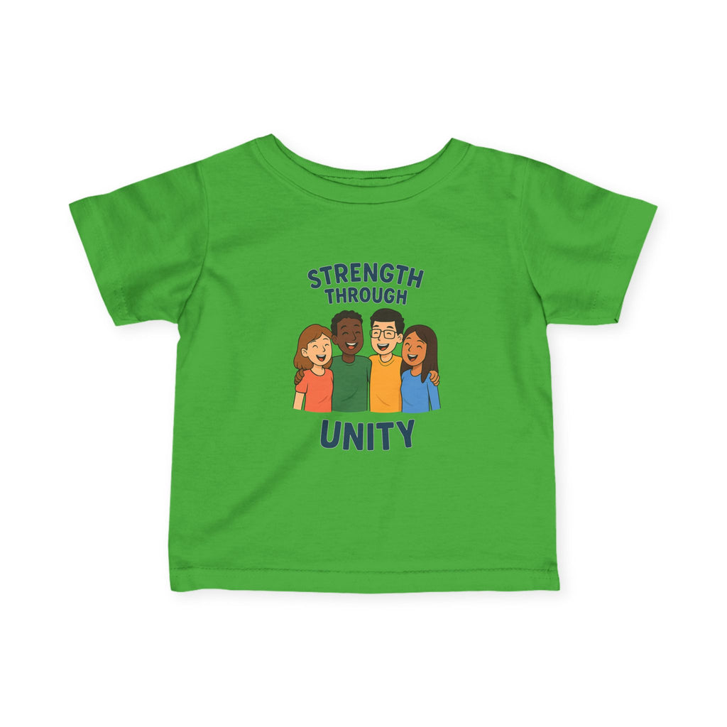 Unity Message Infant Tee - Strength Through Unity, Baby Shirt, Toddler Tee, Kids Apparel, Family Reunion Outfit - Wayal Store