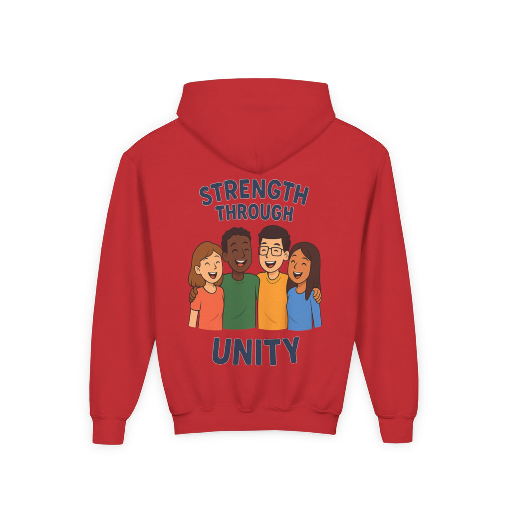 Youth Unity Hooded Sweatshirt | Peace & Unity Graphic | Diversity and Inclusion Apparel | Gift for Friends | Cozy Streetwear | [...] - Wayal Store