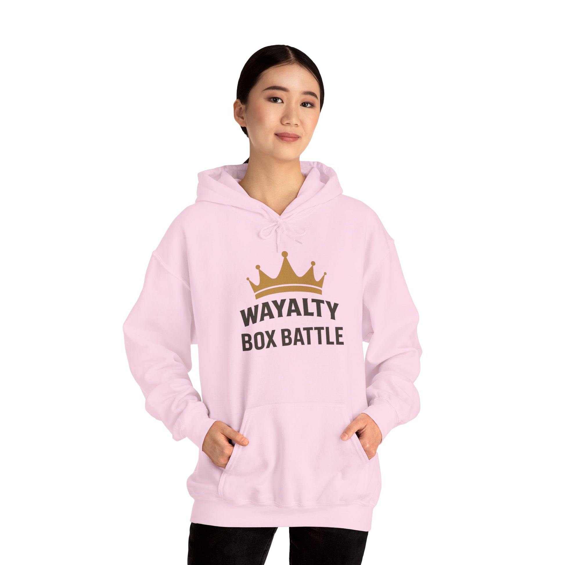 Wayalty Box Battle Hoodie — Crown Logo Pullover for Gaming Fans