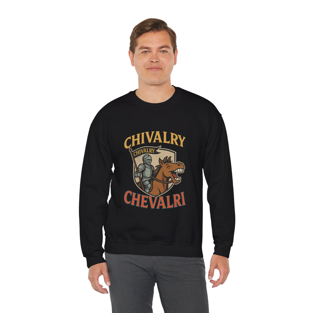 Chivalry Crewneck Sweatshirt, Unisex Heavy Blend, Cozy Casual Wear, Gift for Gamers, Renaissance Fair Apparel, Everyday Comfort - Wayal Store