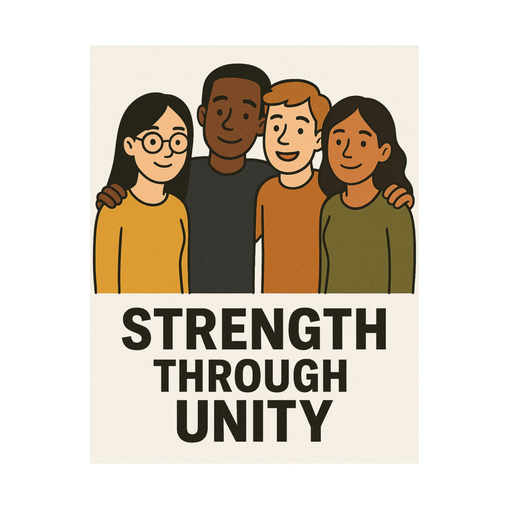 Unity Message Poster, Inspirational Art Print, Wall Décor, Motivational Home Decor, Positive Affirmation Art - Wayal Store