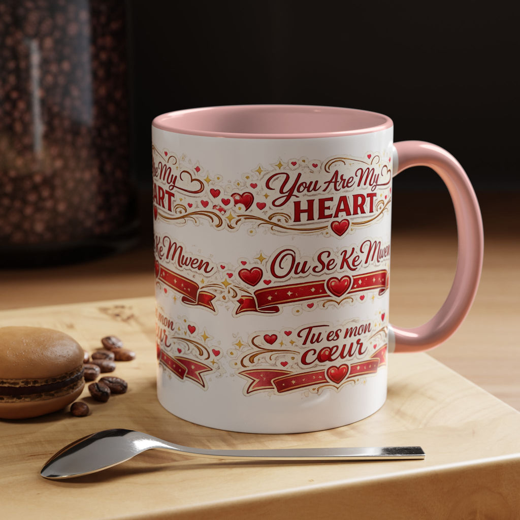 You Are My Heart Accent Coffee Mug – Multilingual Love Gift (11/15oz) - Wayal Store