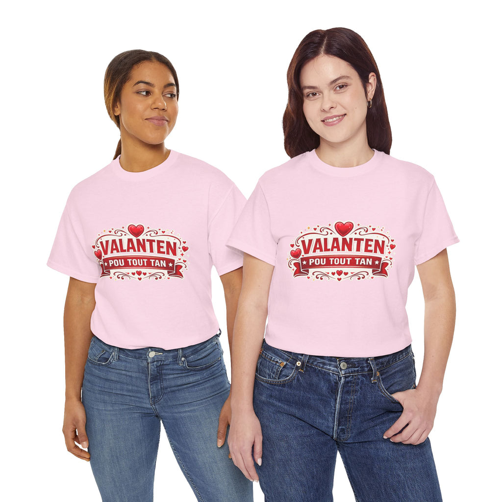 Valanten Pou Tout Tan Tee — Haitian Creole Valentine T-Shirt - Wayal Store