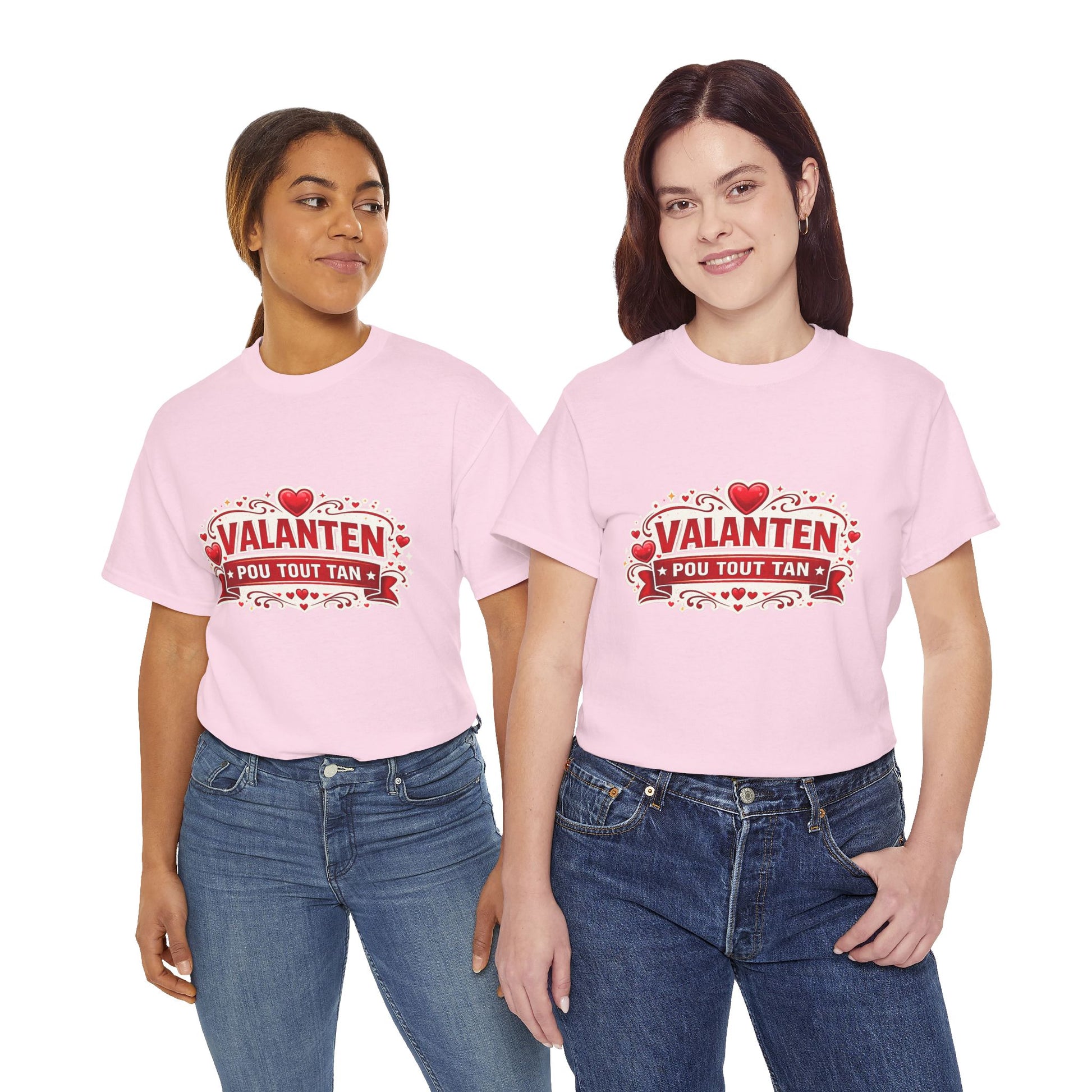 Valanten Pou Tout Tan Tee — Haitian Creole Valentine T-Shirt - Wayal Store