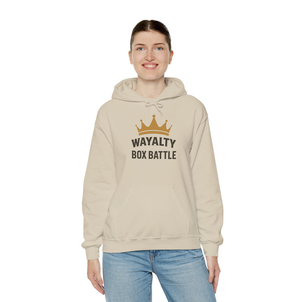 Wayalty Box Battle Hoodie — Crown Logo Pullover for Gaming Fans