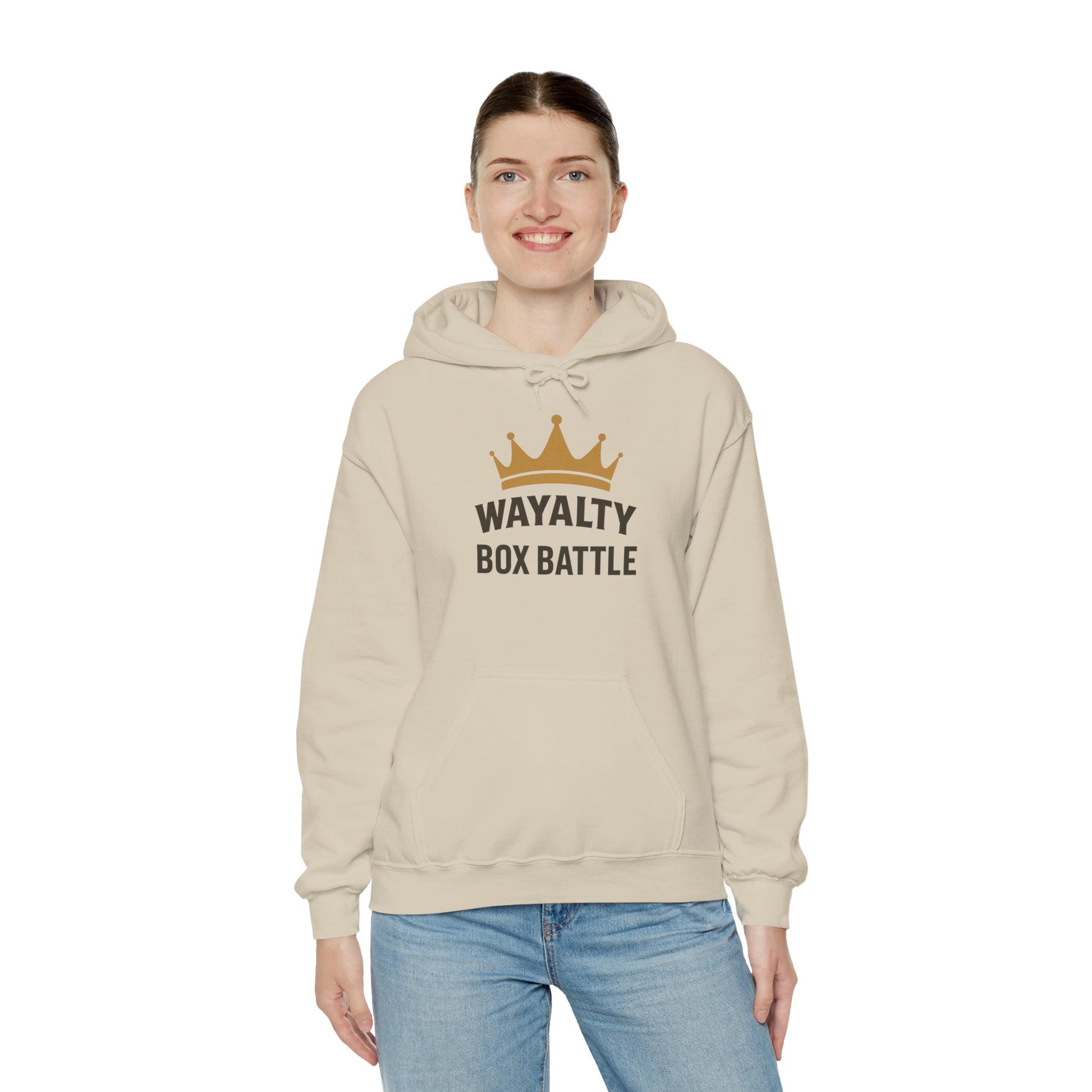 Wayalty Box Battle Hoodie — Crown Logo Pullover for Gaming Fans