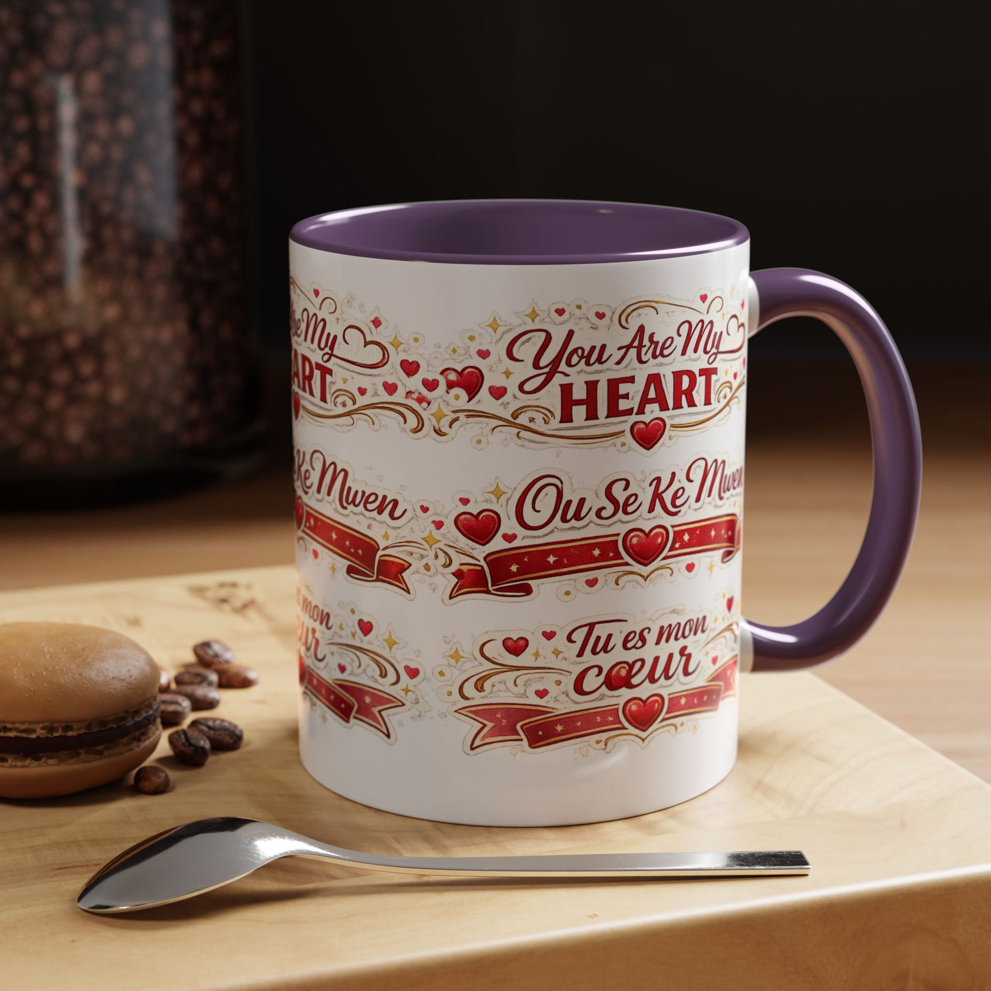 You Are My Heart Accent Coffee Mug – Multilingual Love Gift (11/15oz) - Wayal Store