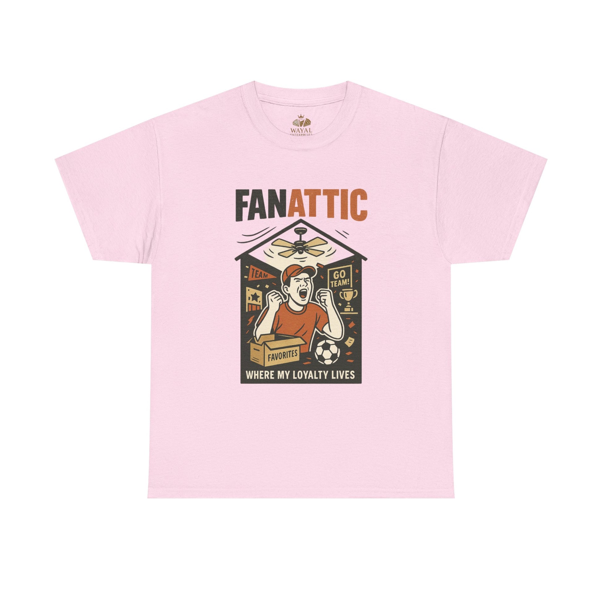 Fanatic Unisex Heavy Cotton Tee - Sports Lover Apparel, Gift for Fans, Casual Wear, Game Day Shirt, Collector's Item - Wayal Store