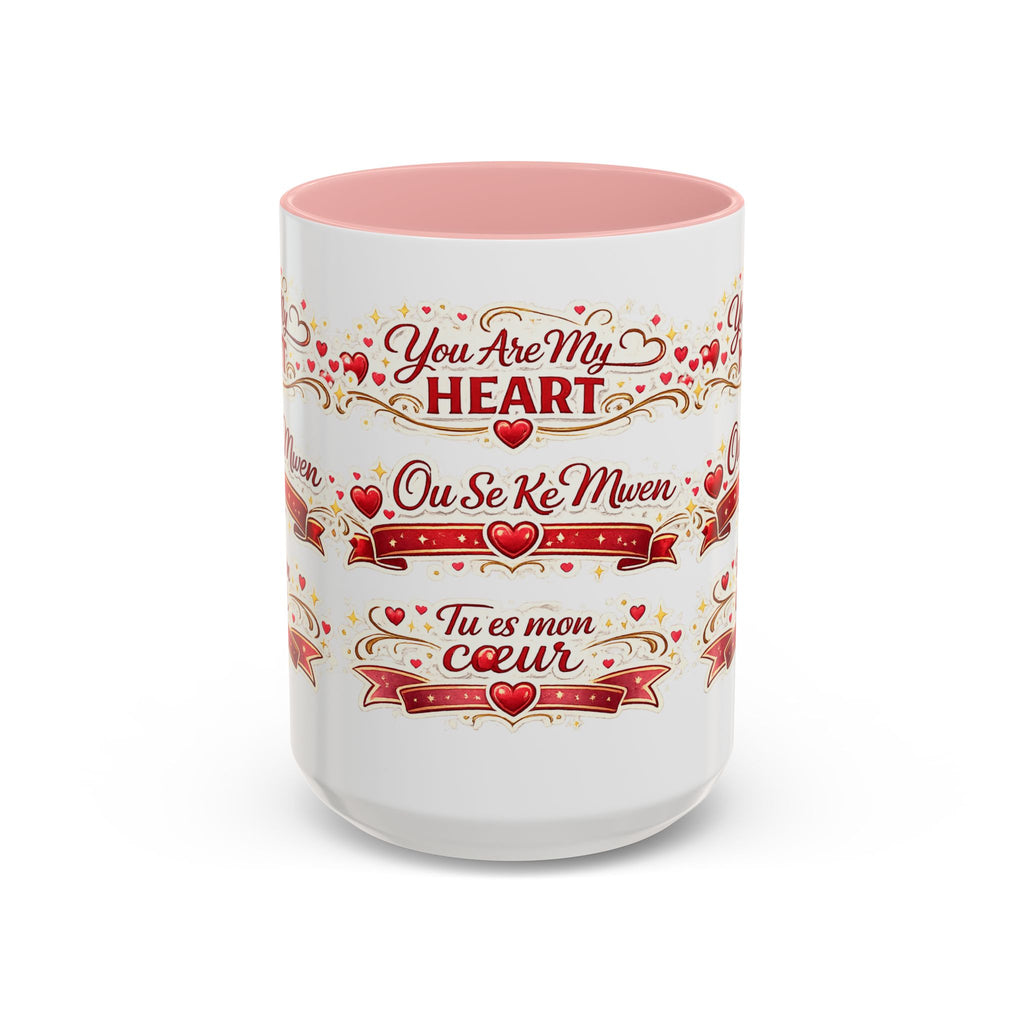You Are My Heart Accent Coffee Mug – Multilingual Love Gift (11/15oz) - Wayal Store