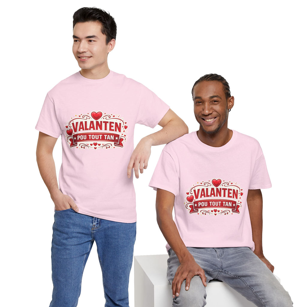 Valanten Pou Tout Tan Tee — Haitian Creole Valentine T-Shirt - Wayal Store