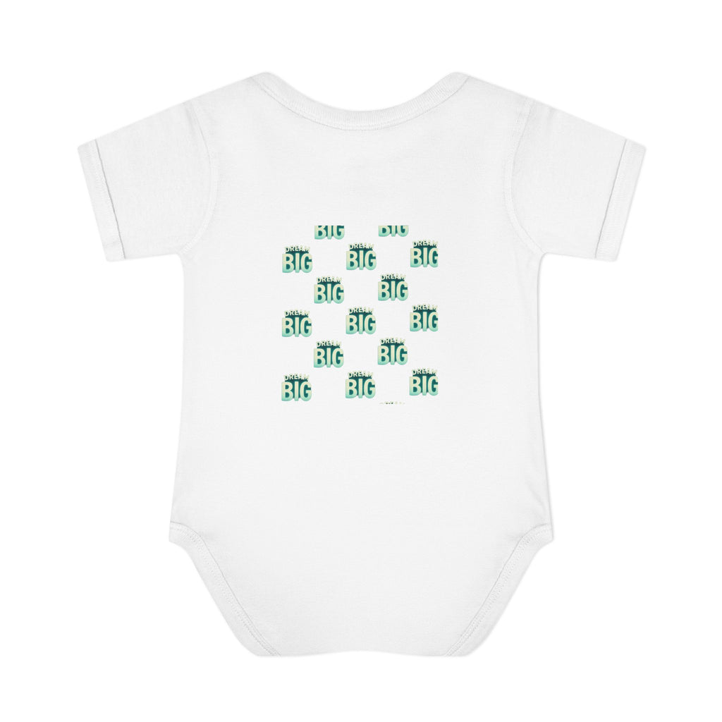 Dream Big Infant Bodysuit, Baby Shower Gift, tile on the back - Wayal Store