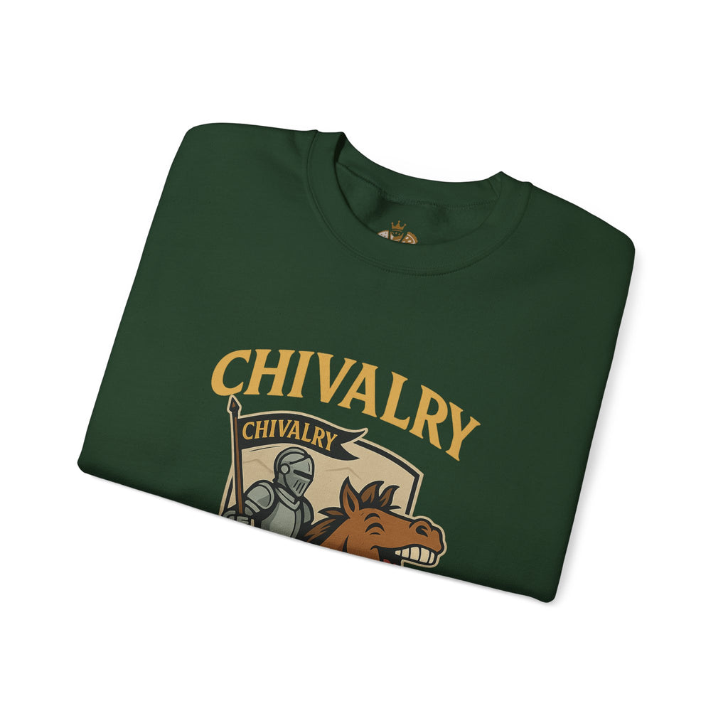 Chivalry Crewneck Sweatshirt, Unisex Heavy Blend, Cozy Casual Wear, Gift for Gamers, Renaissance Fair Apparel, Everyday Comfort - Wayal Store