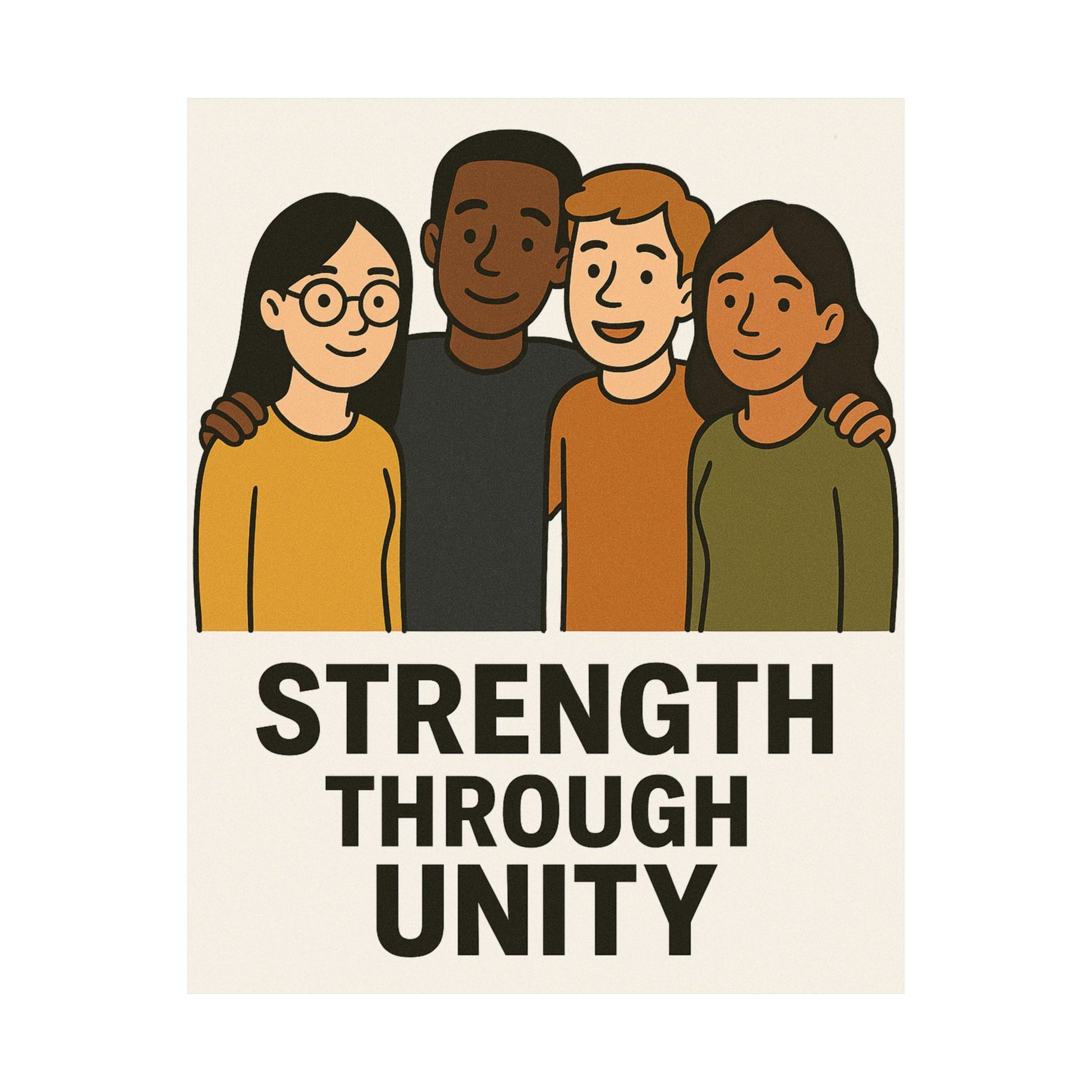 Unity Message Poster, Inspirational Art Print, Wall Décor, Motivational Home Decor, Positive Affirmation Art - Wayal Store