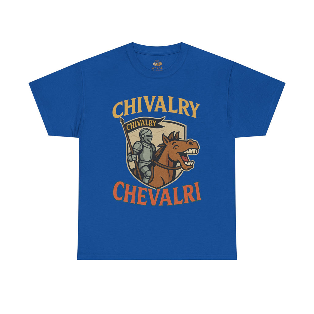 Chivalry-Themed Unisex Heavy Cotton Tee, Knight Shirt, Medieval Fan Apparel, Funny Gift, Renaissance Festival Clothing - Wayal Store