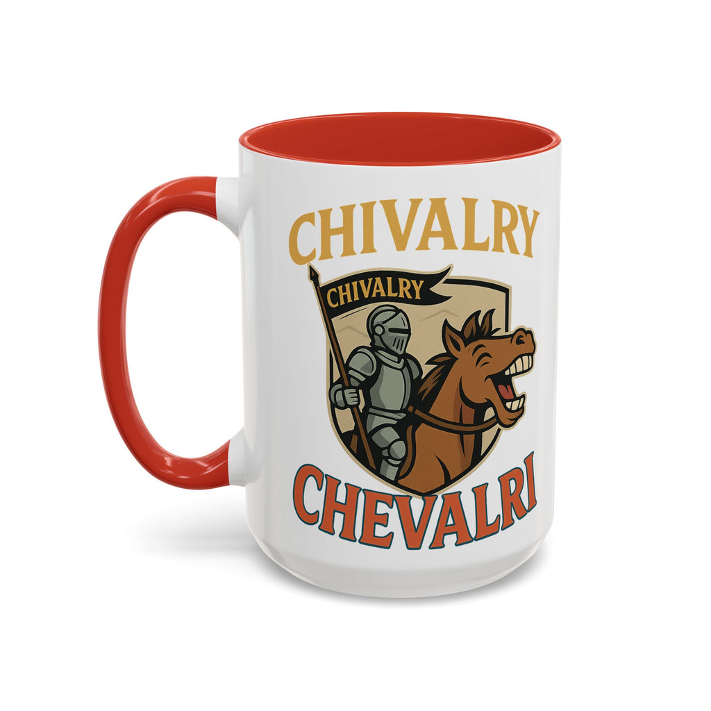 Chivalry Accent Coffee Mug, Warrior Gift, Knight Themed Cup, Medieval Decor, Unique Coffee Lover Present, Fun Office Mug - Wayal Store