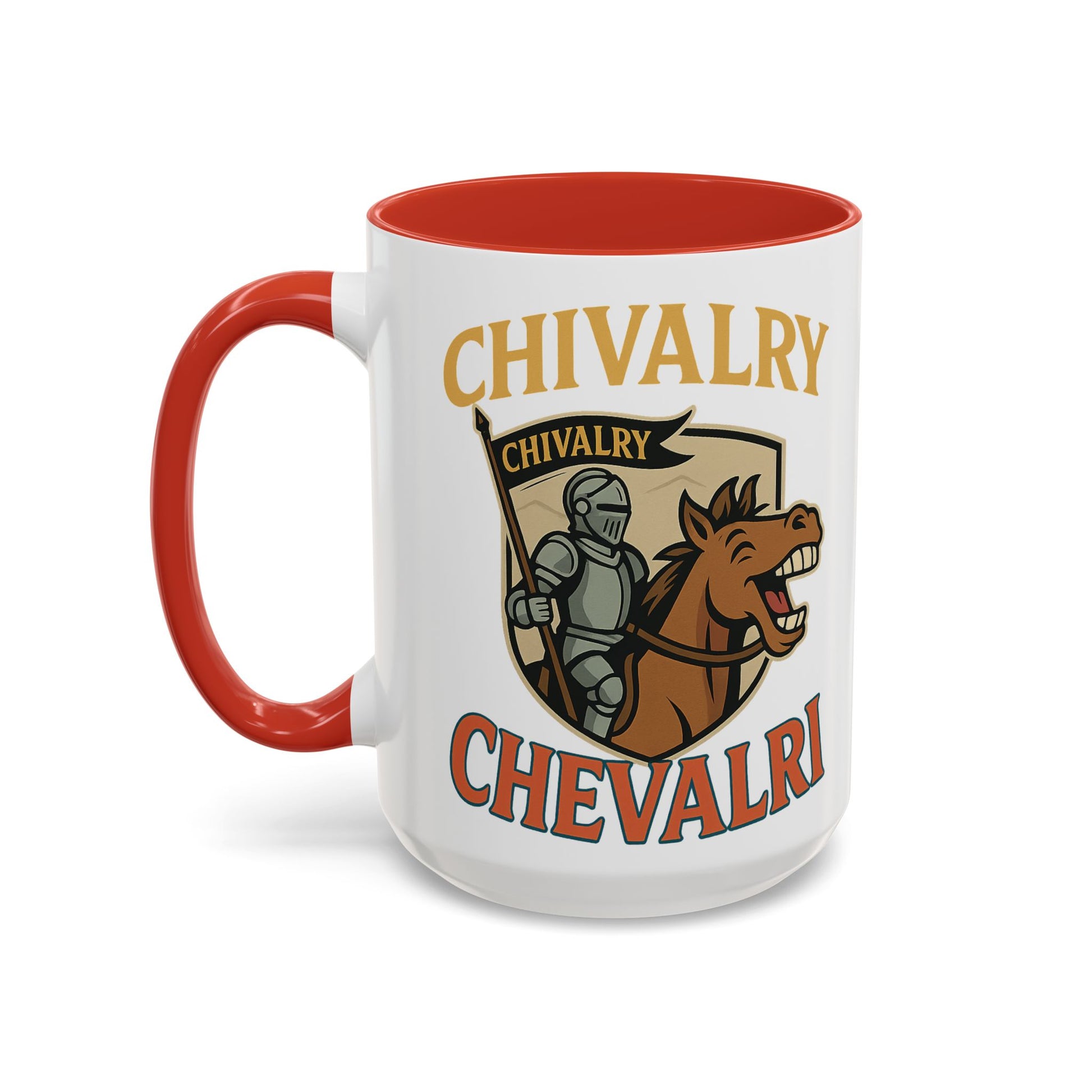 Chivalry Accent Coffee Mug, Warrior Gift, Knight Themed Cup, Medieval Decor, Unique Coffee Lover Present, Fun Office Mug - Wayal Store