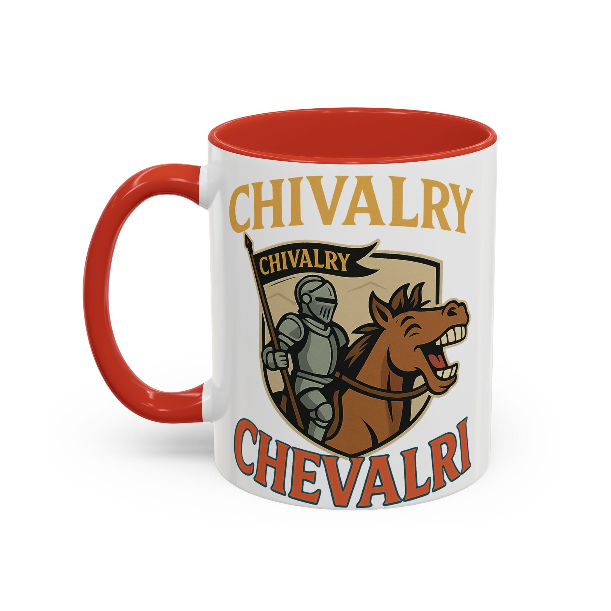 Chivalry Accent Coffee Mug, Warrior Gift, Knight Themed Cup, Medieval Decor, Unique Coffee Lover Present, Fun Office Mug - Wayal Store